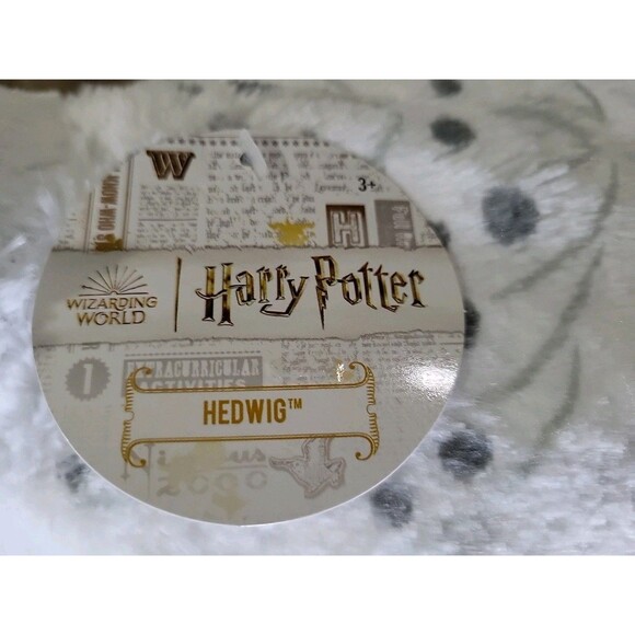 Harry Potter Hedwig Owl Wizarding World Large Plush Stuffed Just Play 13" NWT - Picture 7 of 10